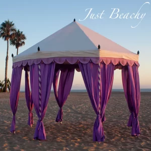15x15 feet Waterproof Pavilion Tent - Easy Assembly, Metal Frames, Cotton Block Print